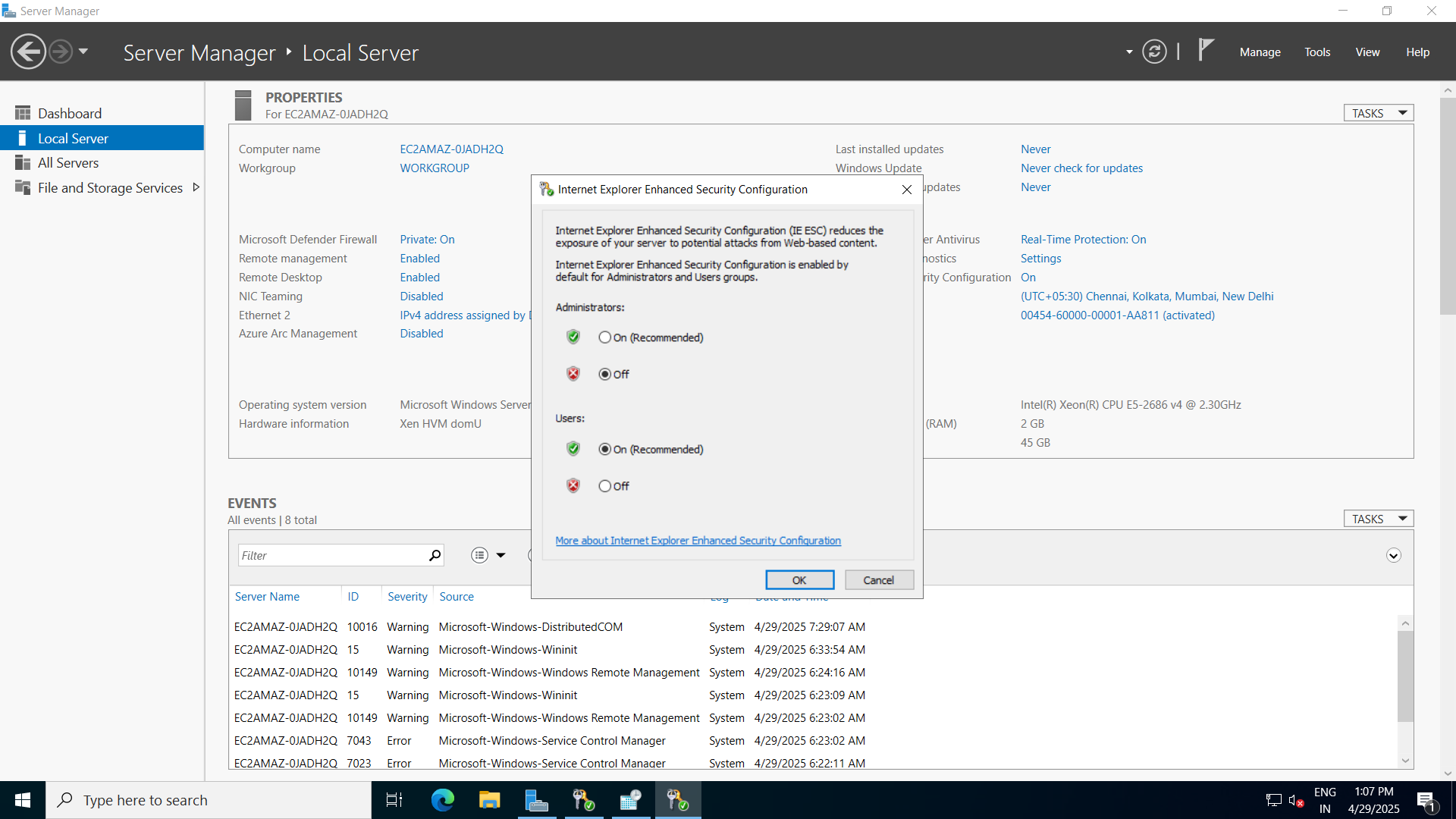 Navigate to System Tools